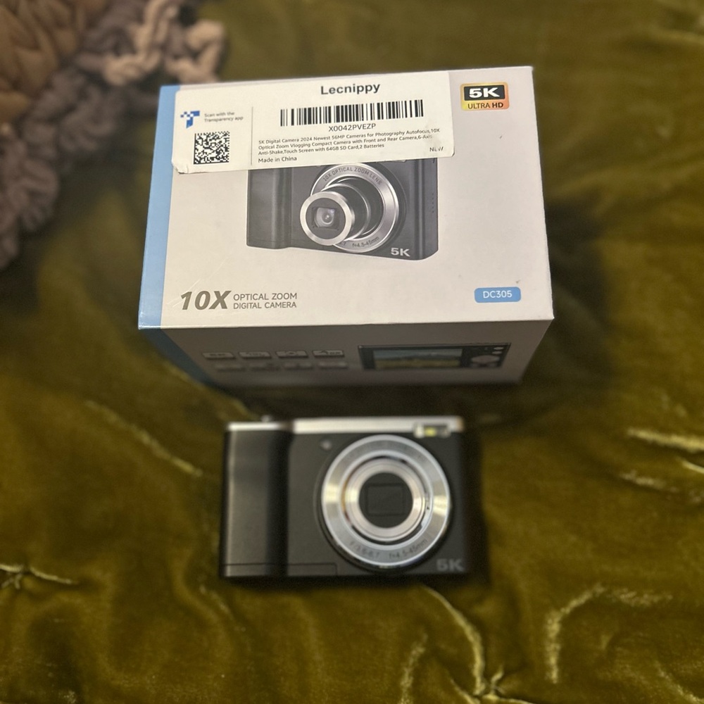 Black Digital Camera with 10X Optical Zoom